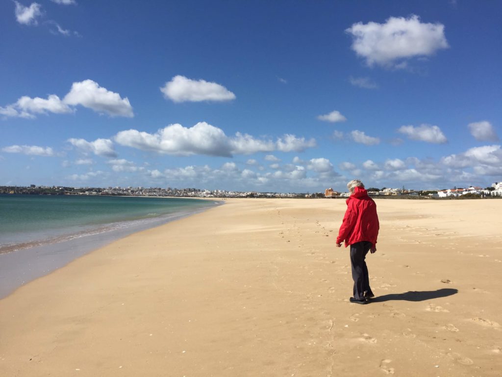 Mum on beach